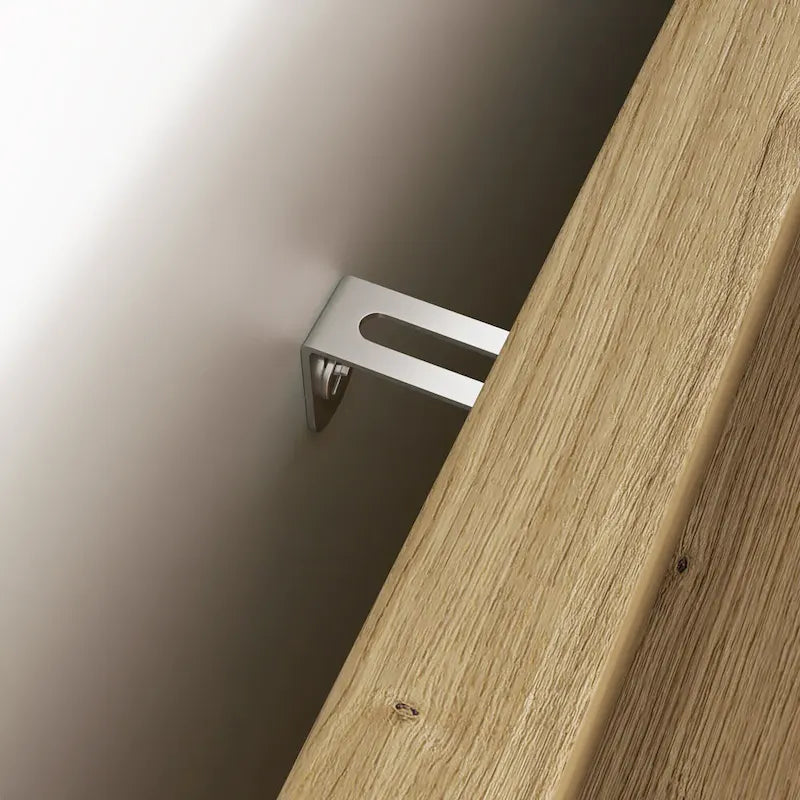 Commode en bois à tiroirs larges, naturelle, 4 tiroirs, simple