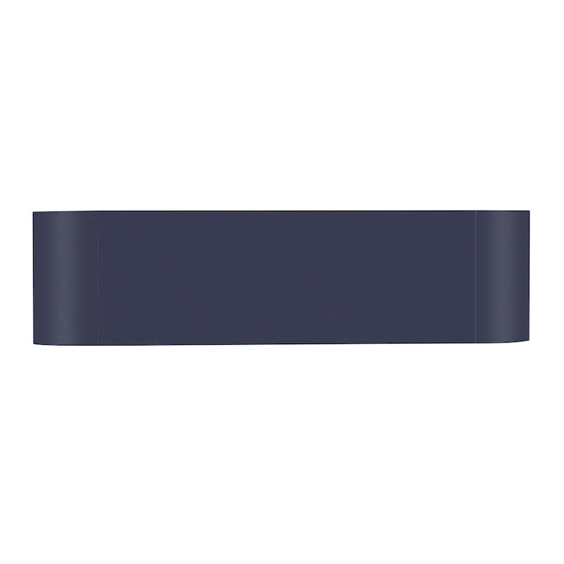 Meuble blanc/bleu marine/noir et or avec étagères réglables — Usage 1 personne