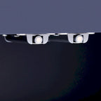 Meuble blanc/bleu marine/noir et or avec étagères réglables — Usage 1 personne
