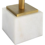 Table d'appoint ronde en laiton et verre blanc – Unité