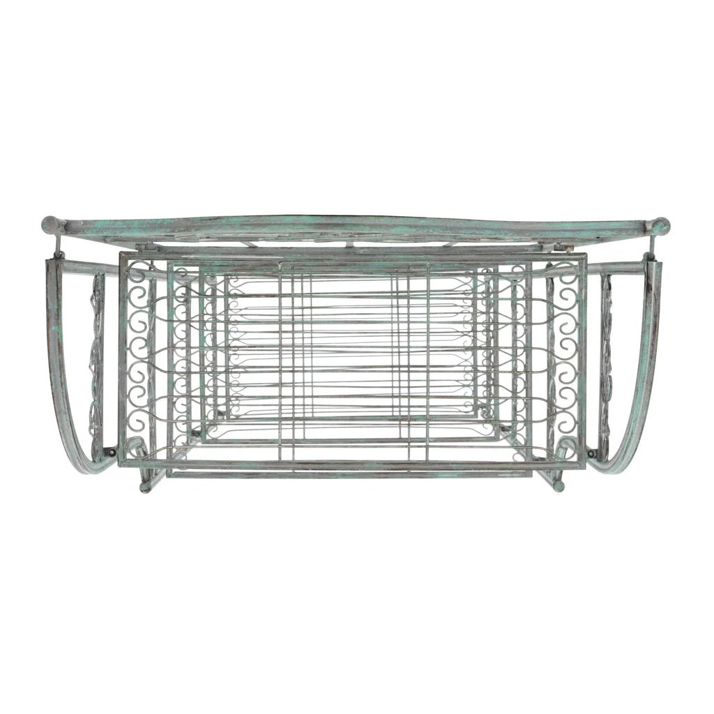 SAFAVIEH Bryn Étagère de boulanger d'extérieur victorienne en fer forgé à 4 niveaux - 63,5 cm l x 38,1 cm P x 160 cm H - 25L x 15P x 63H