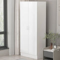 Armoire de chambre autonome à 2 portes avec tringle à vêtements