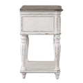Table de chevet à pieds blancs antiques Magnolia Manor